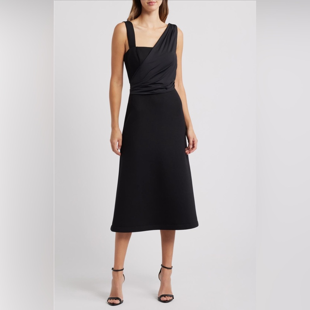 Elegant Black Midi Dress